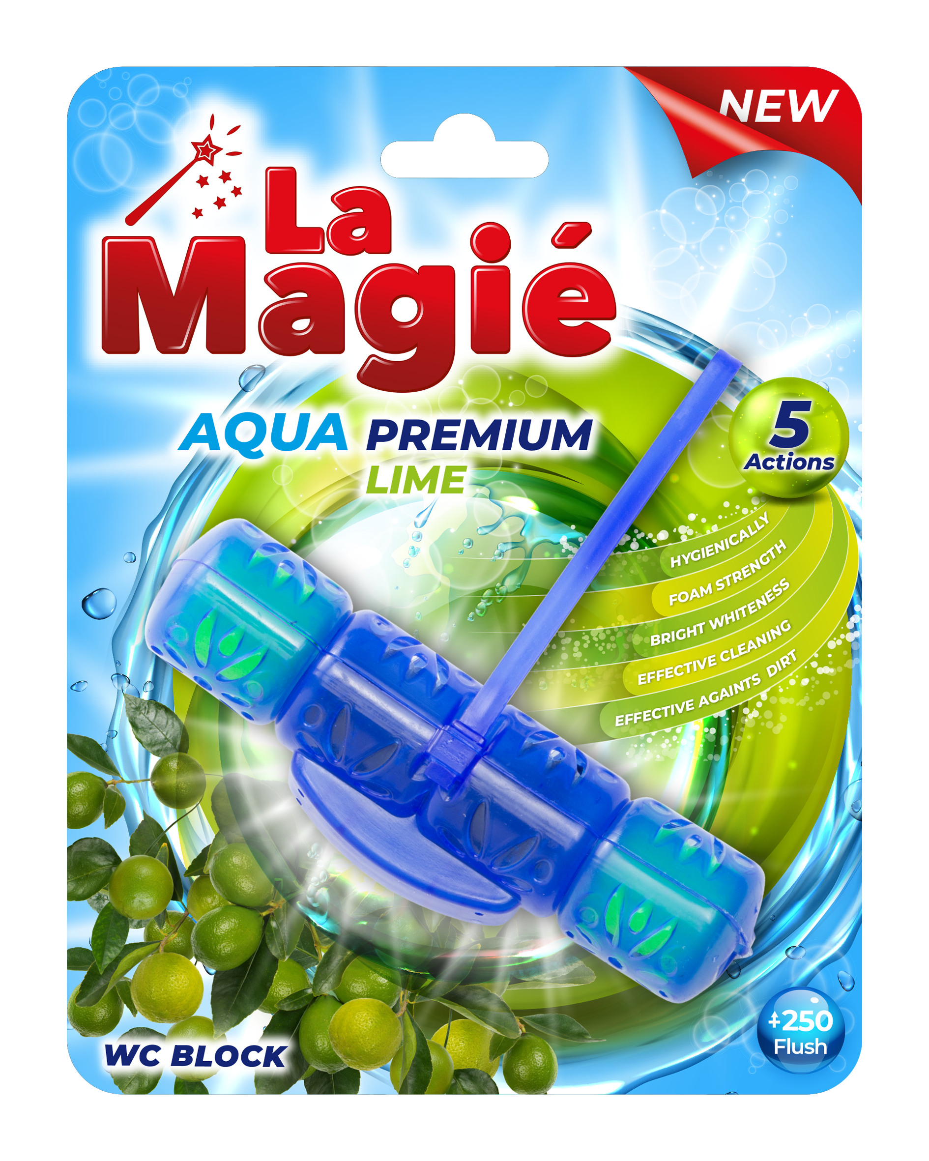 LA MAGIÉ AQUA PREMIUM WC BLOCK 40 G LIME